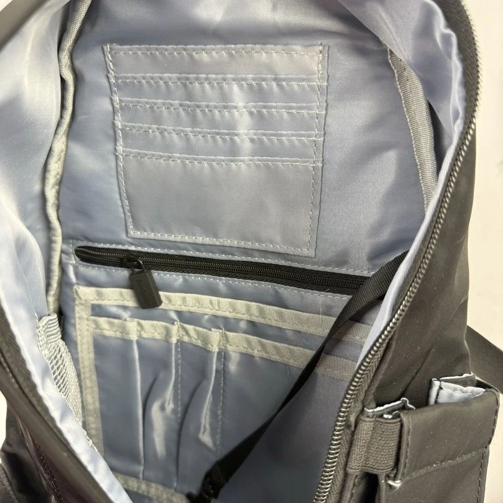 IHKWIP Convertible Sling Bag Backpack Black Nylon Travel Brand New